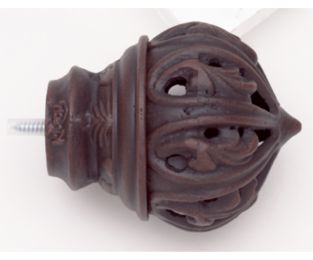 Crown Palace Finial With Plug - 777 - Rust